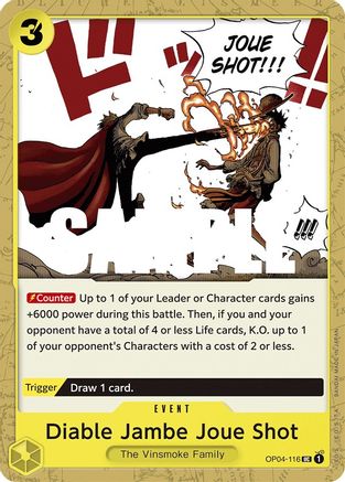 Diable Jambe Joue Shot (OP04-116) One Piece - Kingdoms of Intrigue - Single Cards
