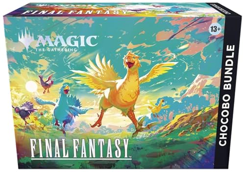 Magic: The Gathering - Final Fantasy Chocobo Bundle (1 Chocobo Booster, 10 Play Boosters, 1 Alt-Art Promo Card, 1 Scene Card, 32 Basic Lands, 1 Click Wheel, and More) - 3