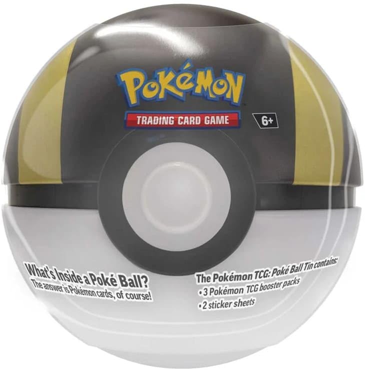 Pokémon PKM Pokeball Tin Autumn 2025 DE, 3 Booster Packs + 2 Sticker Sheets - 5