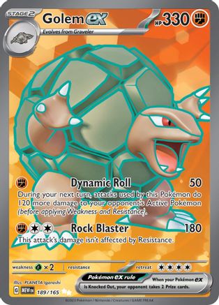 Golem ex - 189/165 Pokemon SV: Scarlet and Violet 151 - Single Cards