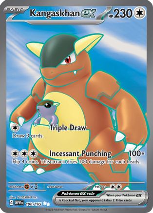 Kangaskhan ex - 190/165 Pokemon SV: Scarlet and Violet 151 - Single Cards
