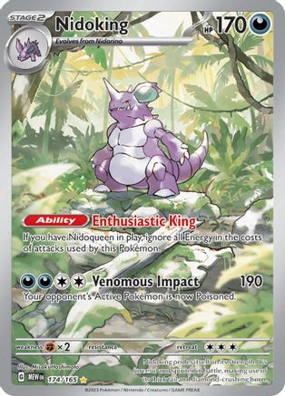 Nidoking - 174/165 Pokemon SV: Scarlet and Violet 151 - Single Cards