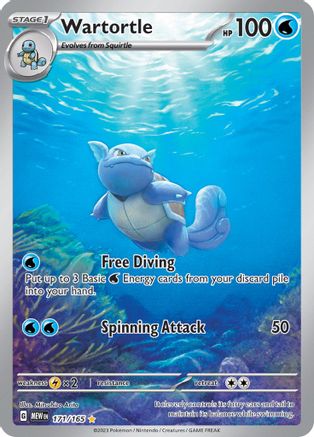 Wartortle - 171/165 Pokemon SV: Scarlet and Violet 151 - Single Cards
