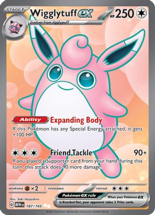 Wigglytuff ex - 187/165 Pokemon SV: Scarlet and Violet 151 - Single Cards