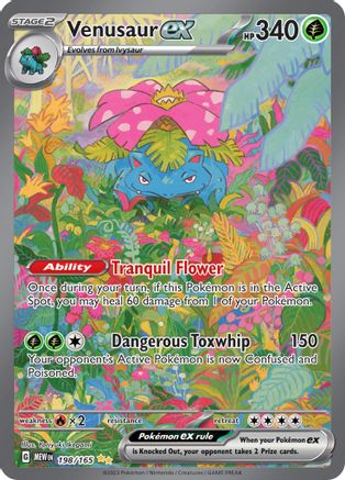 Venusaur ex - 198/165 Pokemon SV: Scarlet and Violet 151 - Single Cards