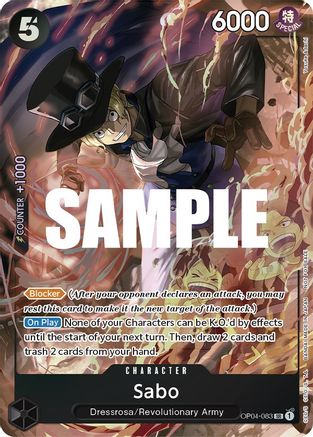 Sabo (Sealed Battle 2023 Vol. 1) (OP04-083) - One Piece Promotion Cards - Single Cards