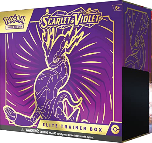 Pokémon TCG: Scarlet and Violet Elite Trainer Box - Miraidon Purple (1 Full Art Promo Card, 9 Boosters and Premium Accessories) - 9