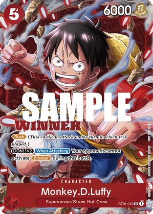 Monkey.D.Luffy (Winner Pack Vol. 5) (ST01-012) - One Piece Promotion Cards - Single Cards