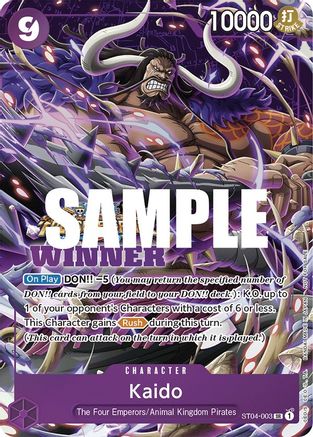 Kaido (Winner Pack Vol. 5) (ST04-003) - One Piece Promotion Cards - Single Cards
