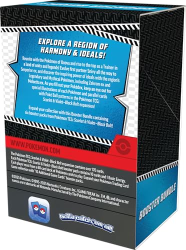 Pokemon TCG Scarlet & Violet 10.5 Black Bolt Booster Bundle Set - 3