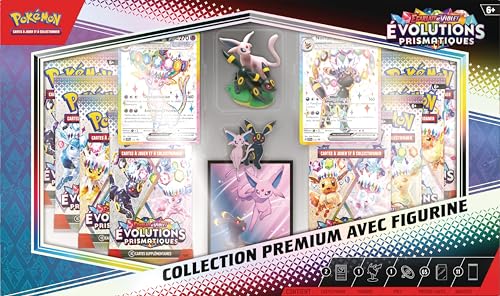 Pokémon : Premium Collection with Scarlet & Purple Figure - Prismatic Evolution of The Pokémon TCG (2 Textured Glossy Promo Cards, 11 Boosters) - 9