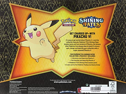 Pokemon Shining Fates Pikachu V Box Set - 4 Booster Packs - 2