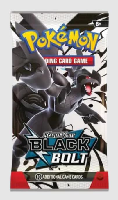 Pokemon – Black Bolt – English Sealed Booster Pack – 10 Cards