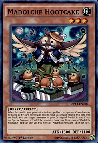 YuGiOh 2014 Mega Tin Mega Pack Single Card Super Rare Madolche Hootcake MP14-EN018 by 2014 Mega Tin Mega Pack