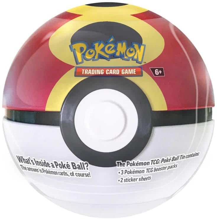 Pokémon PKM Pokeball Tin Autumn 2025 DE, 3 Booster Packs + 2 Sticker Sheets - 3