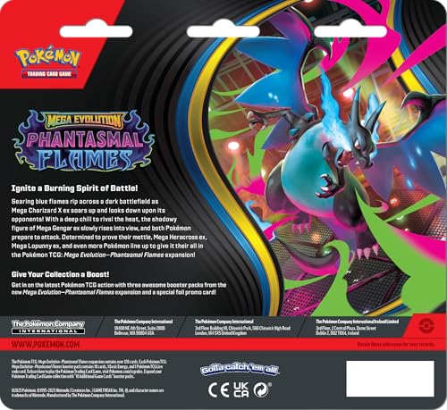 Pokémon TCG: Mega Evolution—Phantasmal Flames Triple Pack Sneasel (1 Foil Promo Card & 3 Booster Packs) - 3