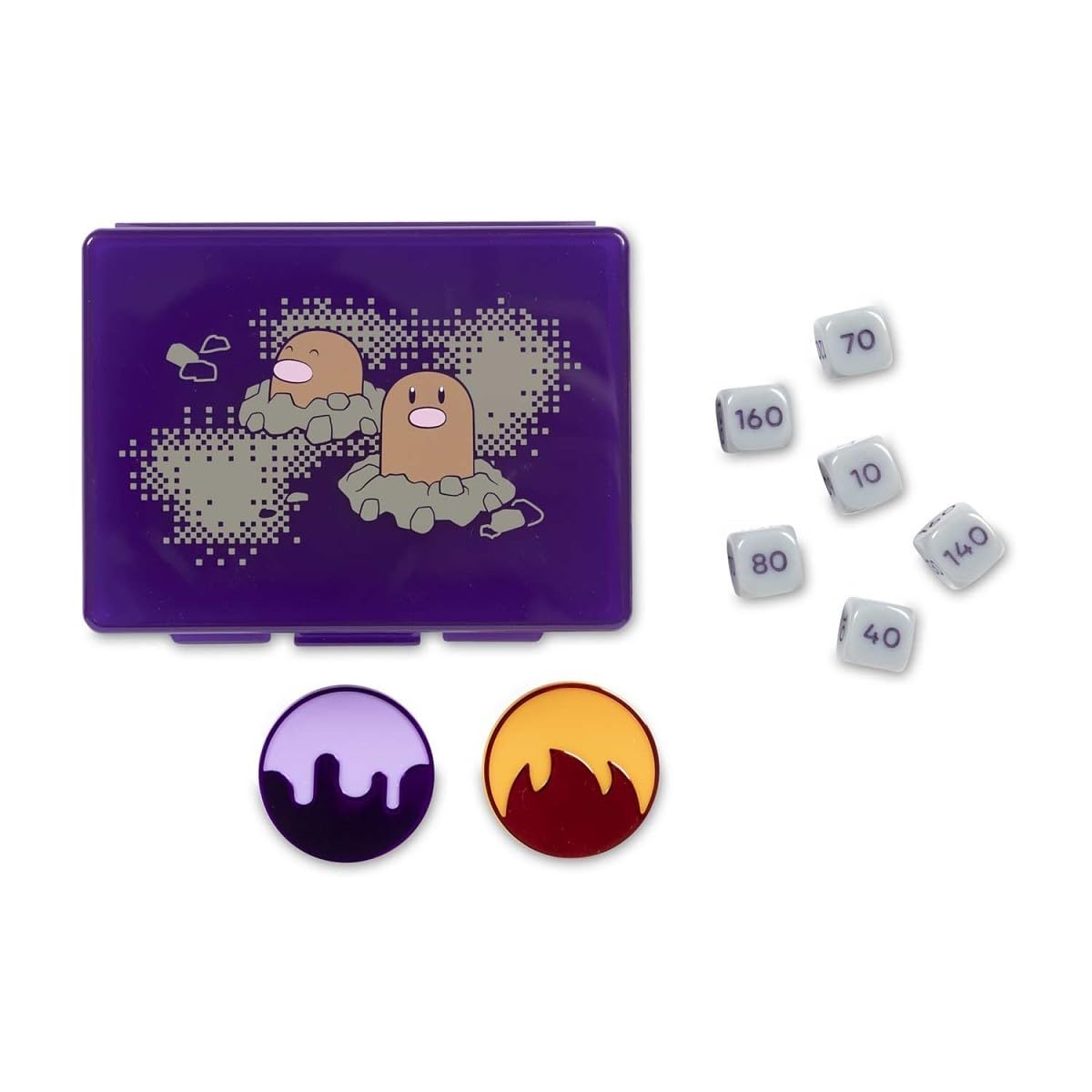 Pokémon Center: Pokémon TCG: Diglett's Cave Damage-Counter Dice & Condition Markers Set - 3