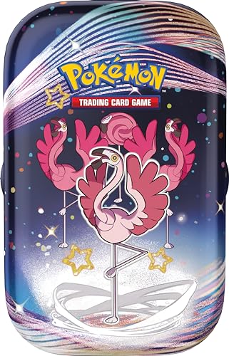 Pokémon TCG: Scarlet & Violet—Paldean Fates Mini Tin – Flamigo (2 Booster Packs, 1 Sticker & 1 Art Card) - 4
