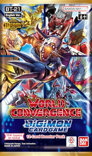 Bandai | Digimon: World Convergence (BT21) Booster Display | Trading Card Game | Ages 6+ | 2 Players | 15+ Minutes Playing Time - 4
