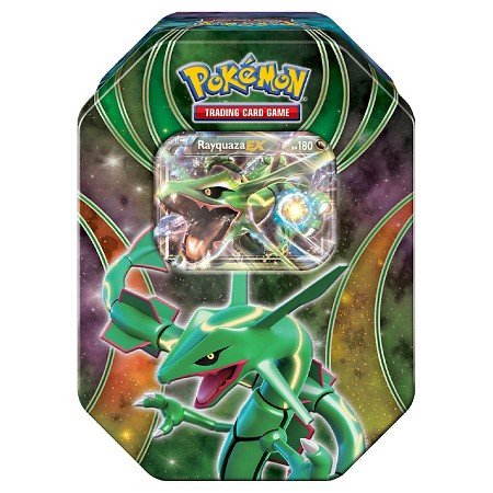 Pokemon Tins 2016 Trading Cards Best of Ex Tins Featuring Rayquaza Collector Tin