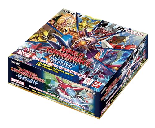 Bandai | Digimon: World Convergence (BT21) Booster Display | Trading Card Game | Ages 6+ | 2 Players | 15+ Minutes Playing Time - 5