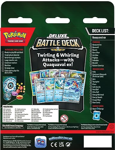 Pokémon TCG: Quaquaval ex Deluxe Battle Deck (Ready-to-Play 60-Card Deck & Accessories) - 3