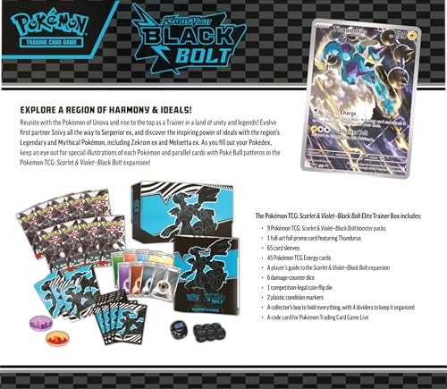 Pokemon TCG Scarlet & Violet 10.5 Black Bolt Elite Trainer Box - 8