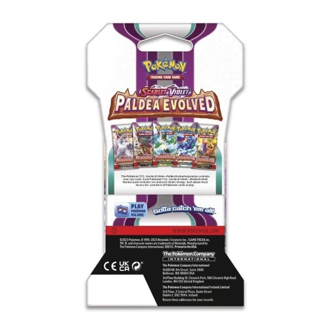 Pokemon TCG: Scarlet & Violet - Paldea Evolved Sleeved Booster Pack - 2