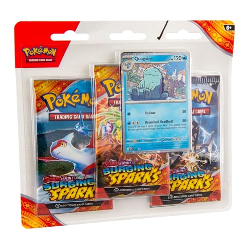 Pokemon TCG: Scarlet & Violet - Surging Sparks 3-Pack Blister - Quagsire - 4