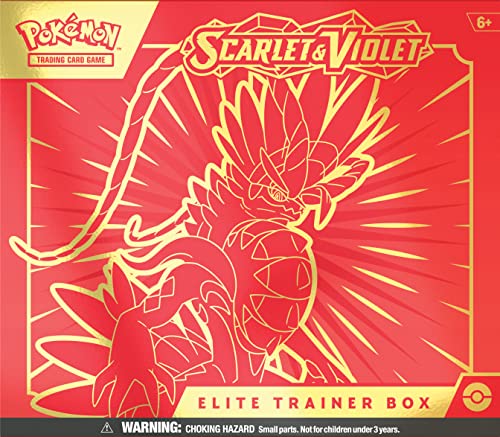 Pokemon TCG: Scarlet and Violet Elite Trainer Box - Koraidon Red (1 Full Art Promo Card, 9 Boosters and Premium Accessories) - 9