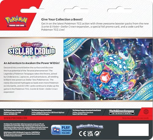 Pokémon TCG: Scarlet & Violet—Stellar Crown 3-Pack Blister - Latias (3 Booster Packs & Foil Promo Card) - 3