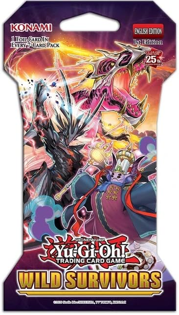 Yu-Gi-Oh! Wild Survivors - Sleeved Booster Pack, 7 Cards per Pack, English Edition (4)