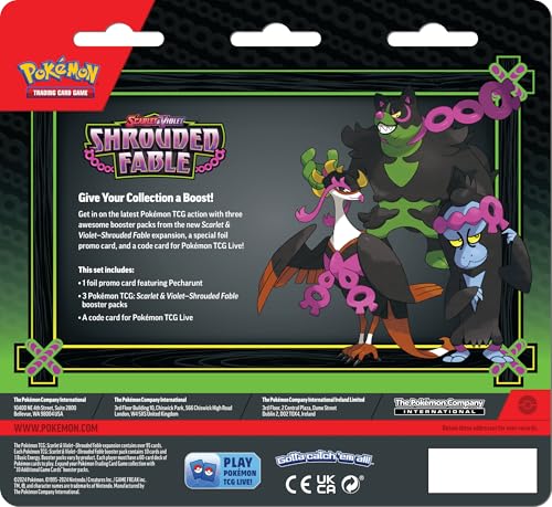 POKEMON TCG: SCARLET AND VIOLET SHROUDED FABLE THREE-BOOSTER BLISTER - 2