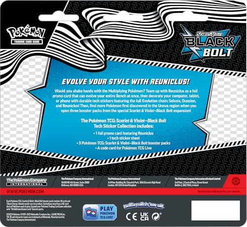 Pokemon TCG Scarlet & Violet 10.5 Black Bolt Tech Sticker Blister - 4