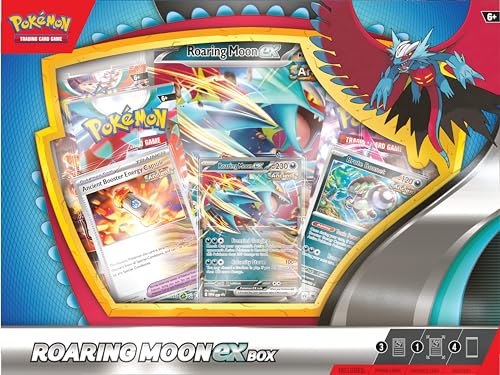 Pokémon TCG: Roaring Moon ex Box (1 Foil Promo Card, 1 Oversize Foil Card & 4 Booster Packs) - 4