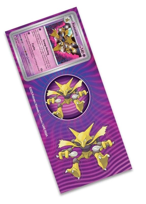 Pokemon Trading Card Game Knockout Collection - Includes Sticker Sheet, 2 Booster Packs and Foil Card (Alakazam) - 2