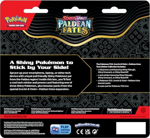 POKEMON TCG: Scarlet and Violet: PALDEAN Fates: TECH Sticker Collection - Shiny Fidough - 4