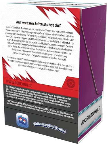 Pokémon - Trading Card Game: Crimson & Purple Booster Bundle - Eternal Rivals (6 Booster Packs) - 4