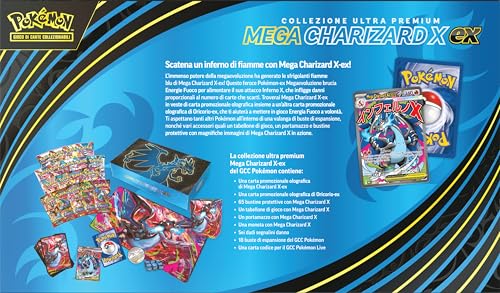 Pokémon: GCC Pokémon Ultra Premium Mega Charizard X-ex Collection (Two Holographic Promo Cards, 18 Expansion Packs & Premium Accessories) - 5