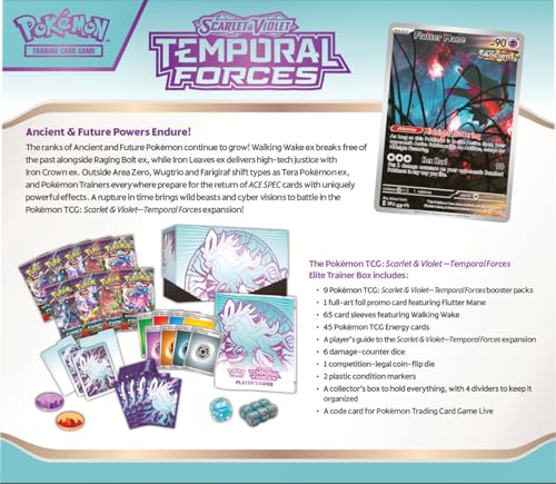 Pokemon TCG: SV5 Temporal Forces Elite Trainer Box - Walking Wake - 3