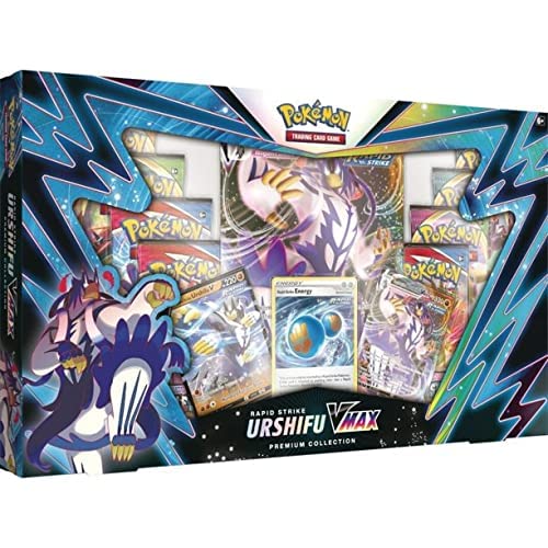 Pokemon Rapid Strike Urshifu VMAX Premium Collection Box - 8 Packs, Promos - 3