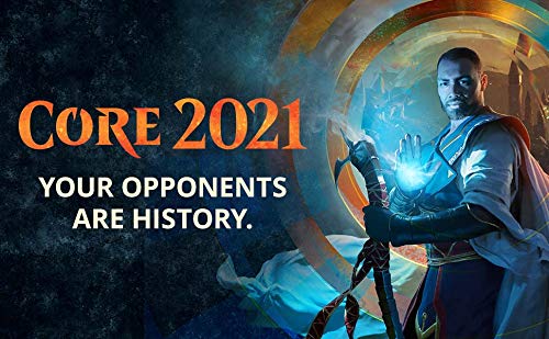 Magic: The Gathering Core Set 2021 (M21) Bundle | 10 Booster Packs + 40 Lands (190 Cards) | Accessories - 2