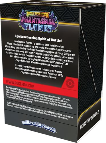 Pokémon TCG: Mega Evolution—Phantasmal Flames Booster Bundle (6 Booster Packs) - 3