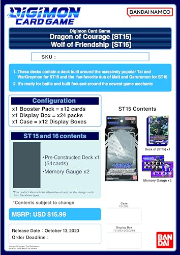 Digimon Card Game Starter Deck: Dragon of Courage - 2
