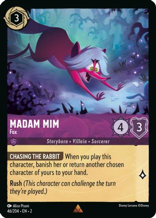Madam Mim - Fox (46/204) - Rise of the Floodborn - Lorcana - Single Cards