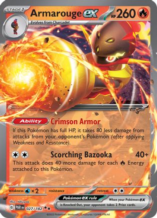 Armarouge ex (027/182) [SV04] Pokemon - Paradox Rift - Single Cards