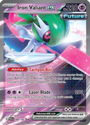 Iron Valiant ex - 089/182 (089/182) [SV04] Pokemon - Paradox Rift - Single Cards