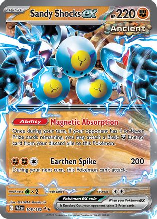 Sandy Shocks ex - 108/182 (108/182) [SV04] Pokemon - Paradox Rift - Single Cards