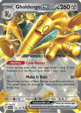 Gholdengo ex - 139/182 (139/182) [SV04] Pokemon - Paradox Rift - Single Cards