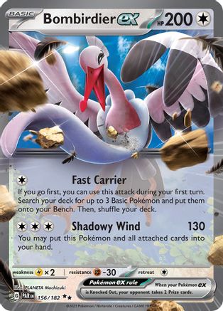 Bombirdier ex (156/182) [SV04] Pokemon - Paradox Rift - Single Cards